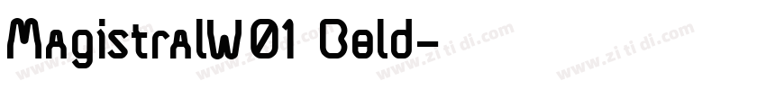 MagistralW01 Bold字体转换